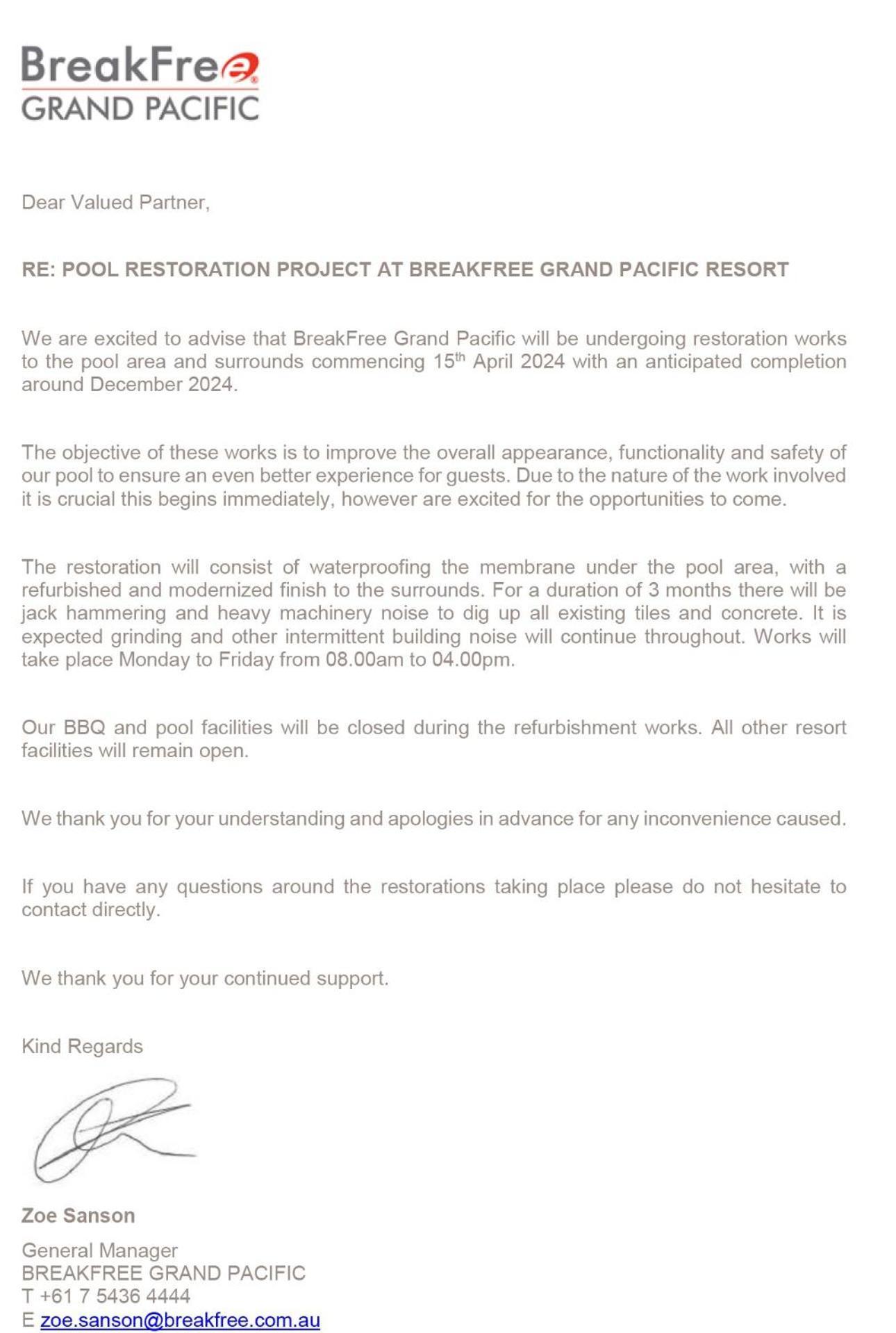 Aparthotel Breakfree Grand Pacific Caloundra Exterior foto